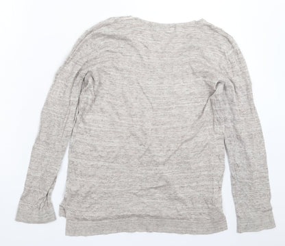 Back view of David Jones women’s grey knit jumper, size S