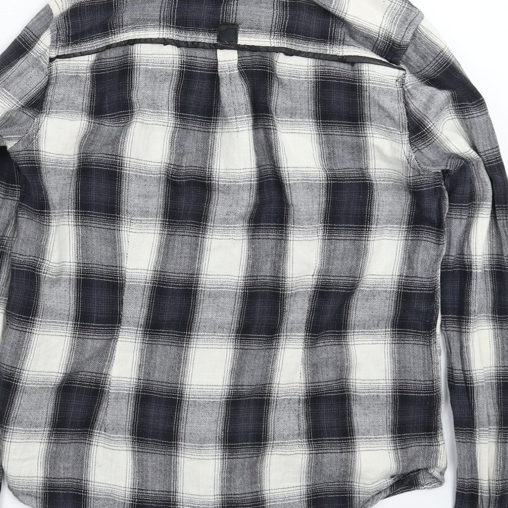 Dorothy Perkins Womens Multicoloured Check  Basic Button-Up Size 10