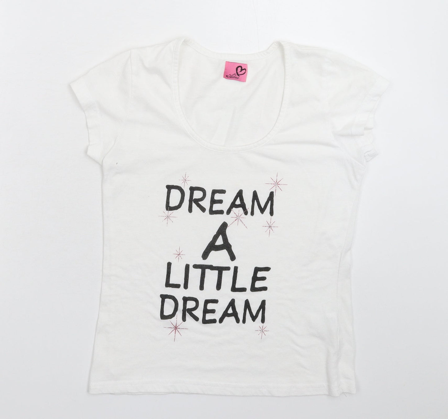 Adore Womens White   Basic T-Shirt Size S