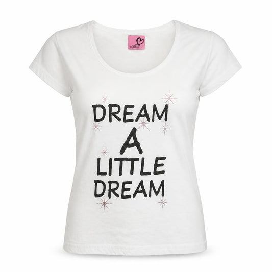 Front view of Adore women’s white basic t-shirt, size S