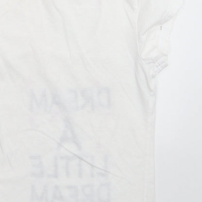 Adore Womens White   Basic T-Shirt Size S