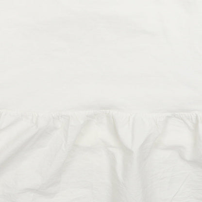 Brand and care label for Primark women’s white pullover sweatshirt, size UK 12