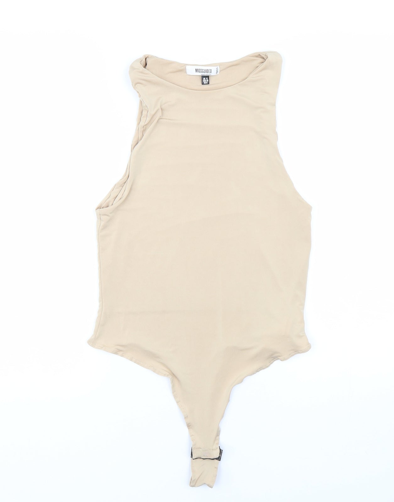 Missguided Womens Beige   Catsuit One-Piece Size 12