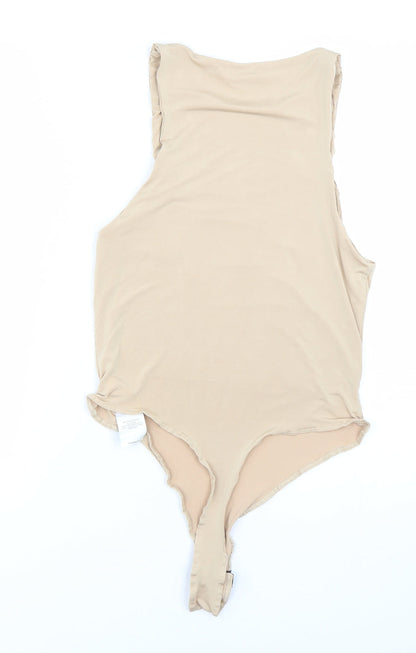 Missguided Womens Beige   Catsuit One-Piece Size 12