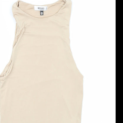 Missguided Womens Beige   Catsuit One-Piece Size 12