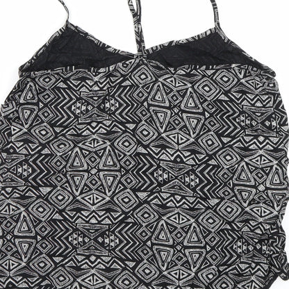 Womens UK Size 12 NEXT Black Basic Tank