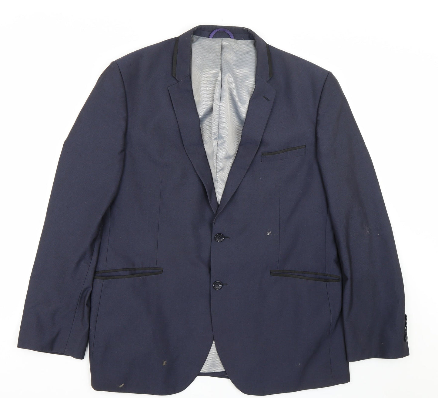 Mens UK Size 42 Burton Regular Blue Suit Jacket
