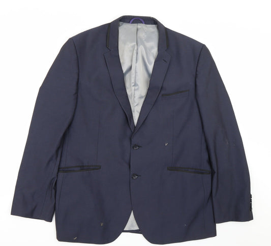 Mens UK Size 42 Burton Regular Blue Suit Jacket