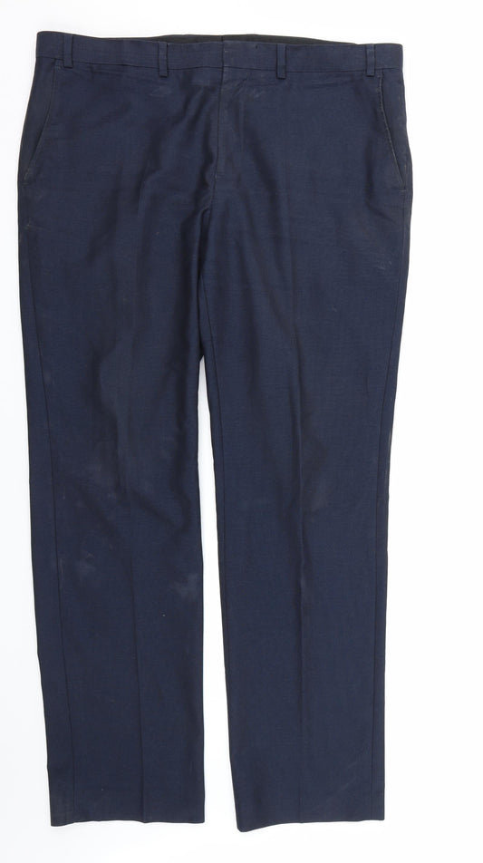 Burton Mens Blue   Dress Pants Trousers Size 38 L31 in