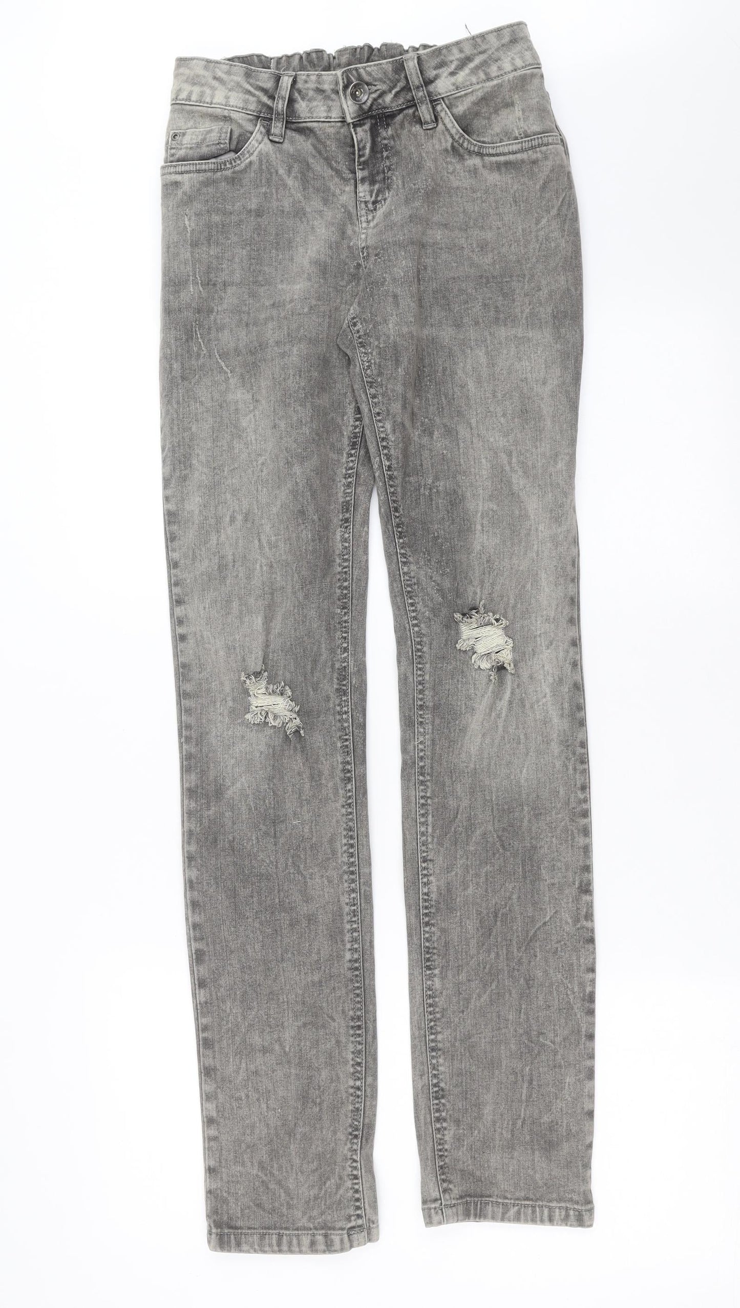 ESMARA Womens Grey  Denim Skinny Jeans Size 10 L33 in