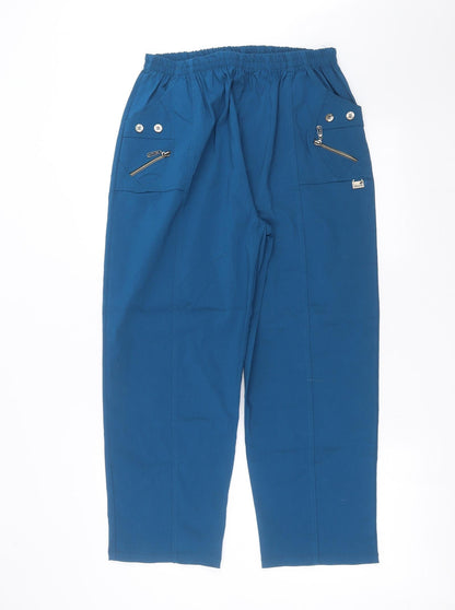 Womens UK Size 30 in Preworn Regular Fit  Blue Trousers