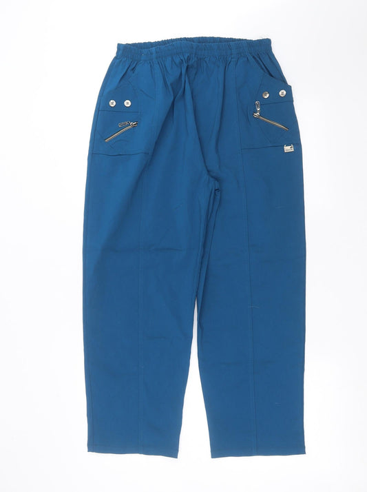Womens UK Size 30 in Preworn Regular Fit  Blue Trousers