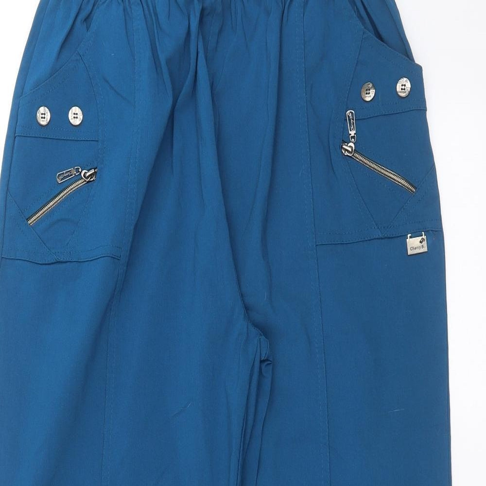 Womens UK Size 30 in Preworn Regular Fit  Blue Trousers