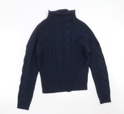 Womens UK Size 12 Fashion Union Blue Pullover Jumper