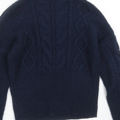 Womens UK Size 12 Fashion Union Blue Pullover Jumper