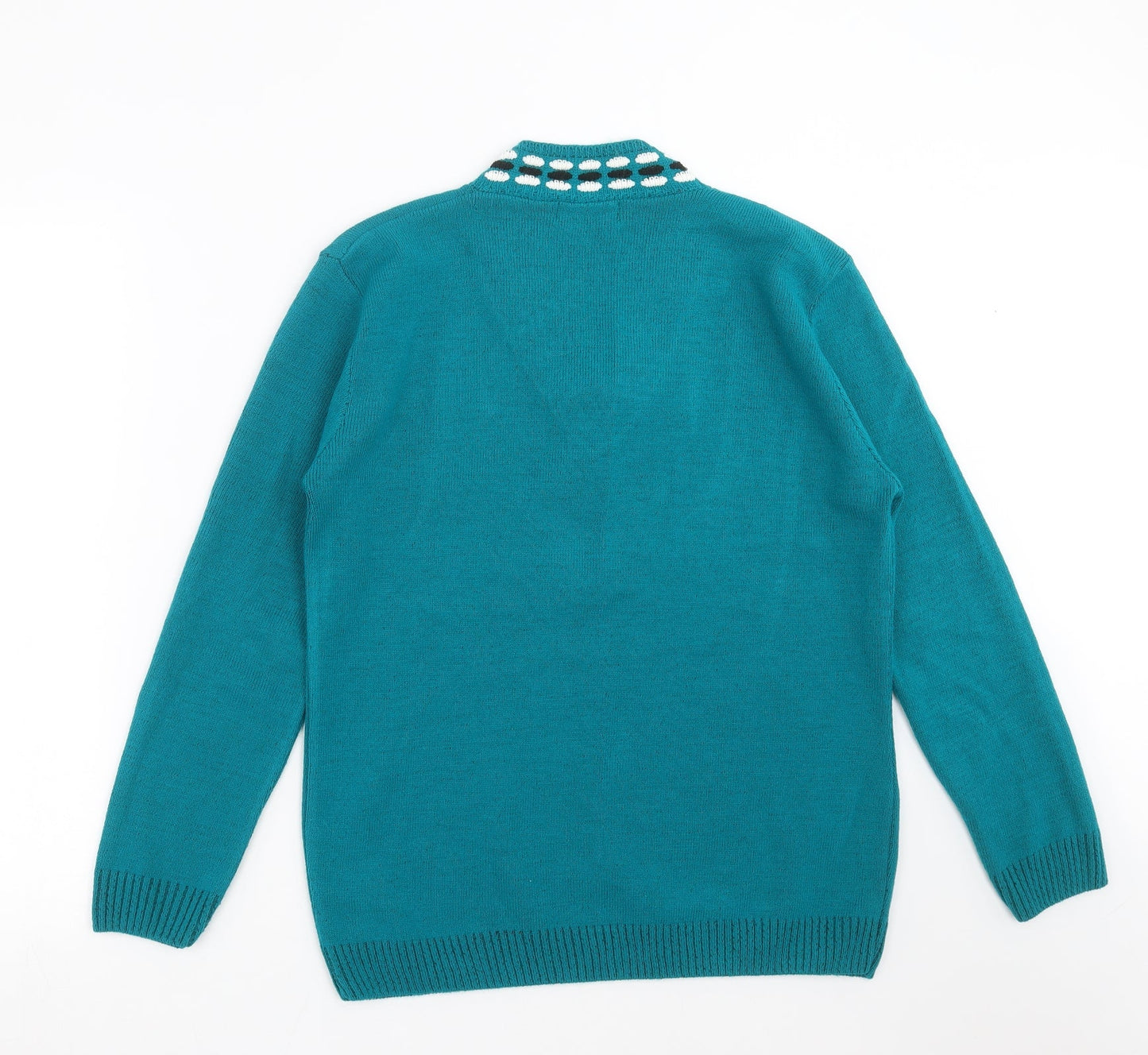 CHIC Womens Green  Knit Pullover Jumper Size M
