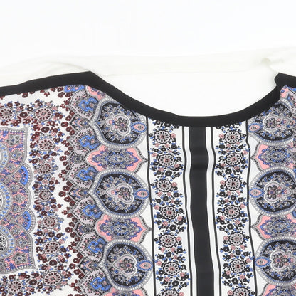 Womens UK Size L Oasis Multicoloured Pullover Jumper