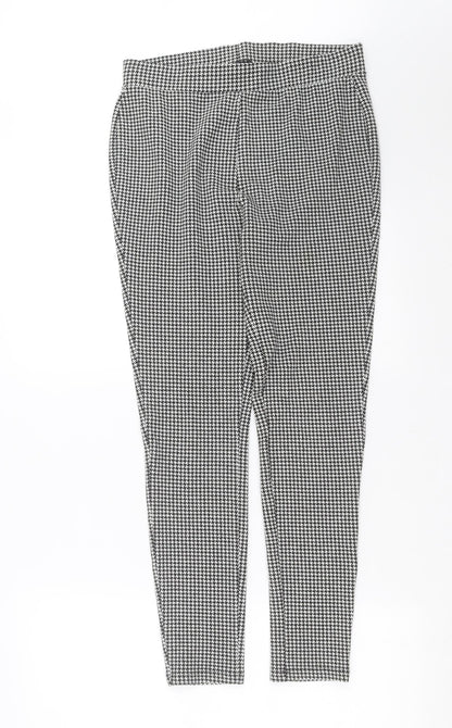 Womens UK Size 10 Marks and Spencer Extra-Slim Fit Carrot Black Trousers