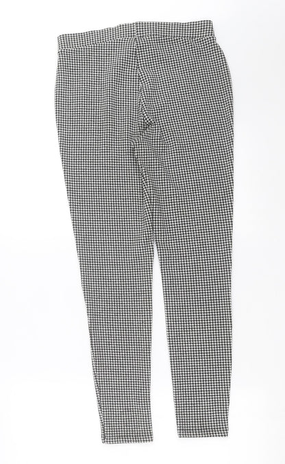 Womens UK Size 10 Marks and Spencer Extra-Slim Fit Carrot Black Trousers