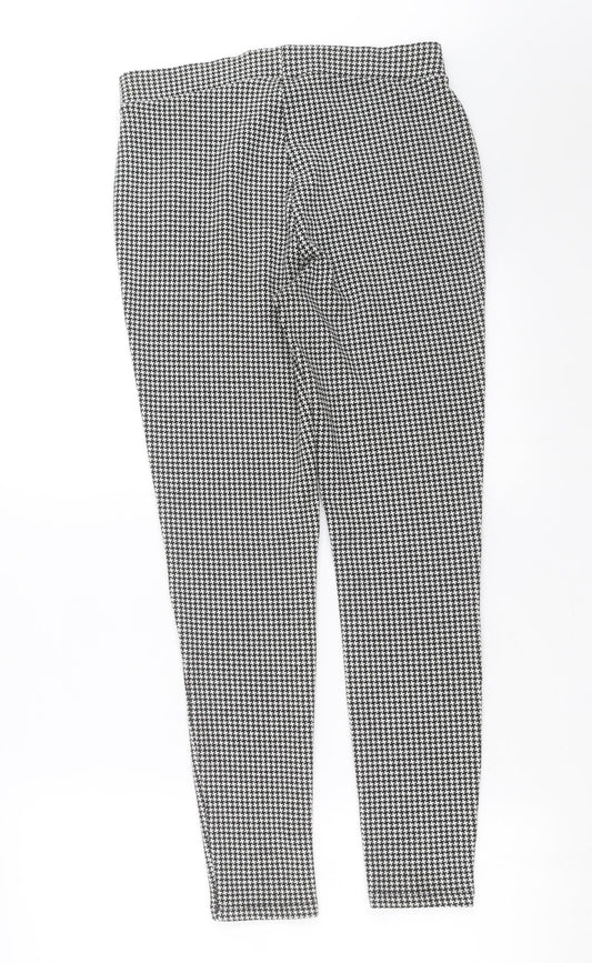 Womens UK Size 10 Marks and Spencer Extra-Slim Fit Carrot Black Trousers