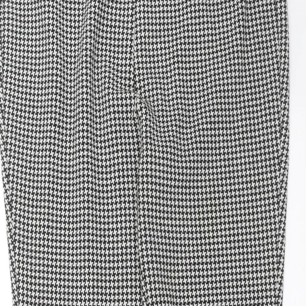 Womens UK Size 10 Marks and Spencer Extra-Slim Fit Carrot Black Trousers