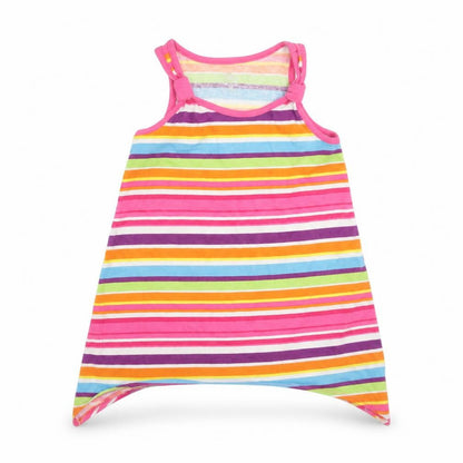 Front view of 1989 Place girls’ multicoloured striped basic t-shirt, size 2, years