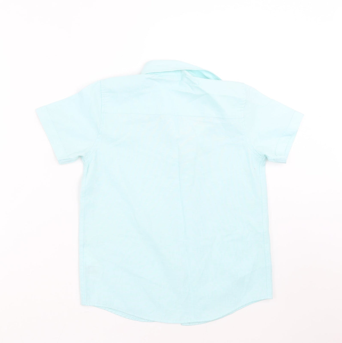 Back view of LC Waikiki boys’ green basic button-up, size 7-8, years
