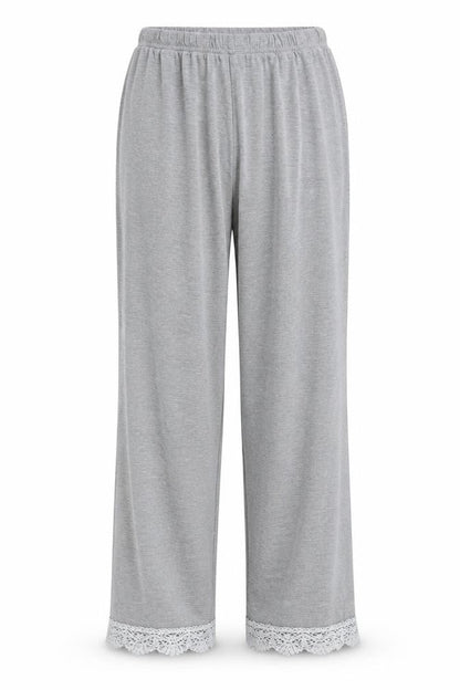 Front view of Topshop women’s grey trousers, size UK 8, 27-inch leg