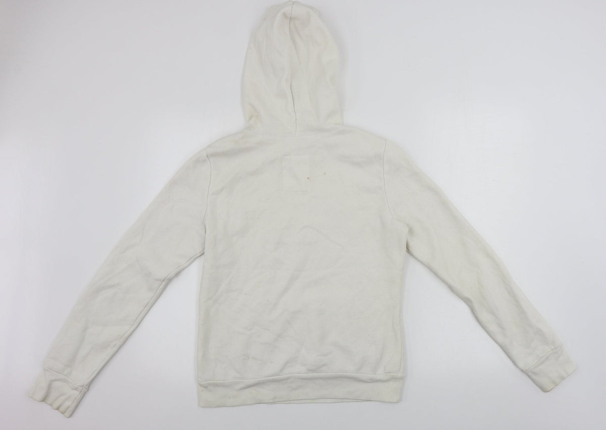 Back view of eightyseven women’s ivory pullover hoodie, size M