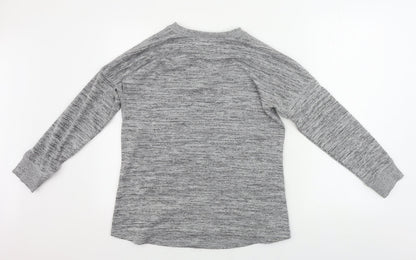 Womens UK Size 12 Peacocks Grey Pullover Jumper