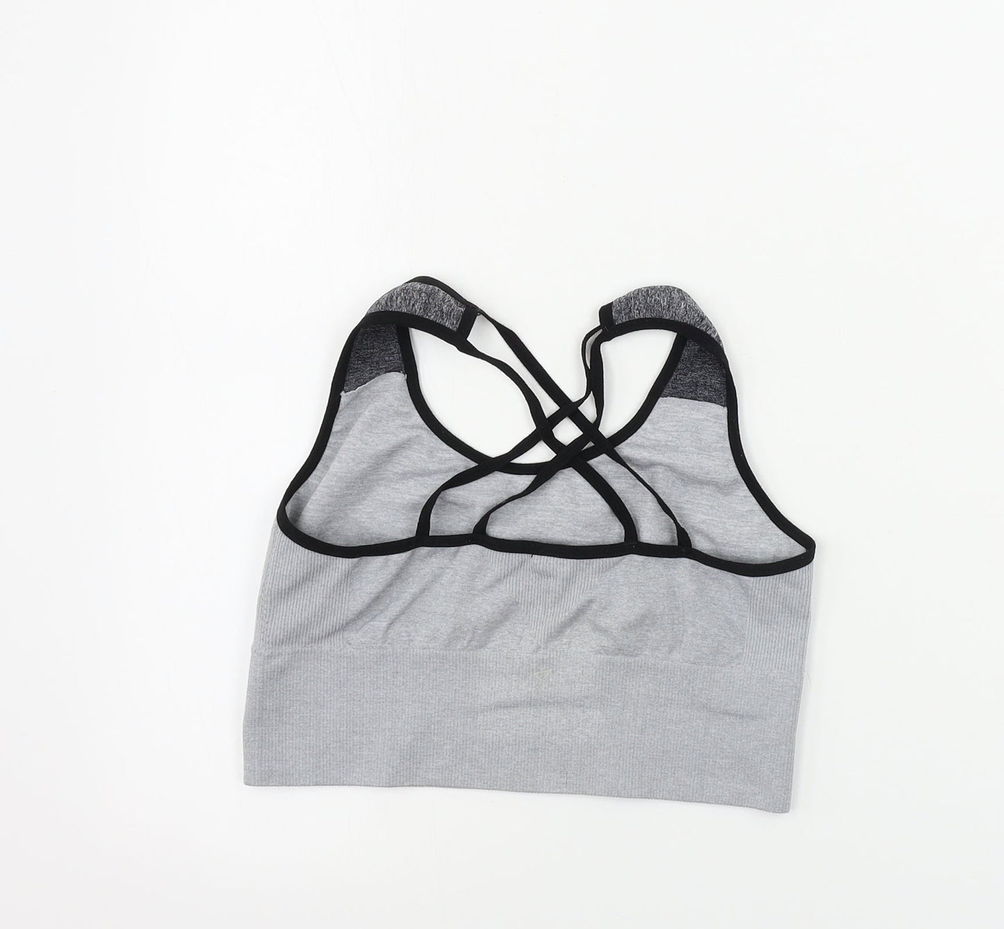 Womens UK Size 12 WORKOUT Grey Cropped Tank