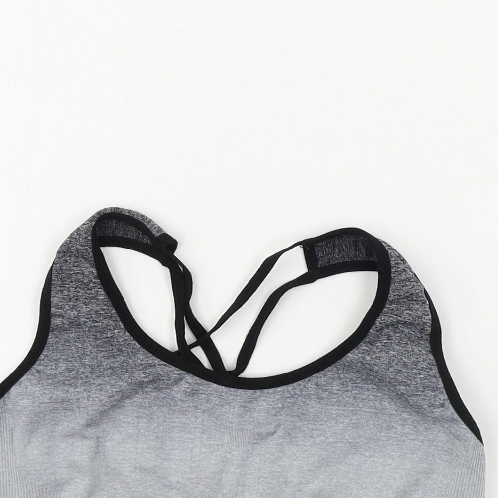 Womens UK Size 12 WORKOUT Grey Cropped Tank