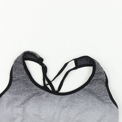 Womens UK Size 12 WORKOUT Grey Cropped Tank