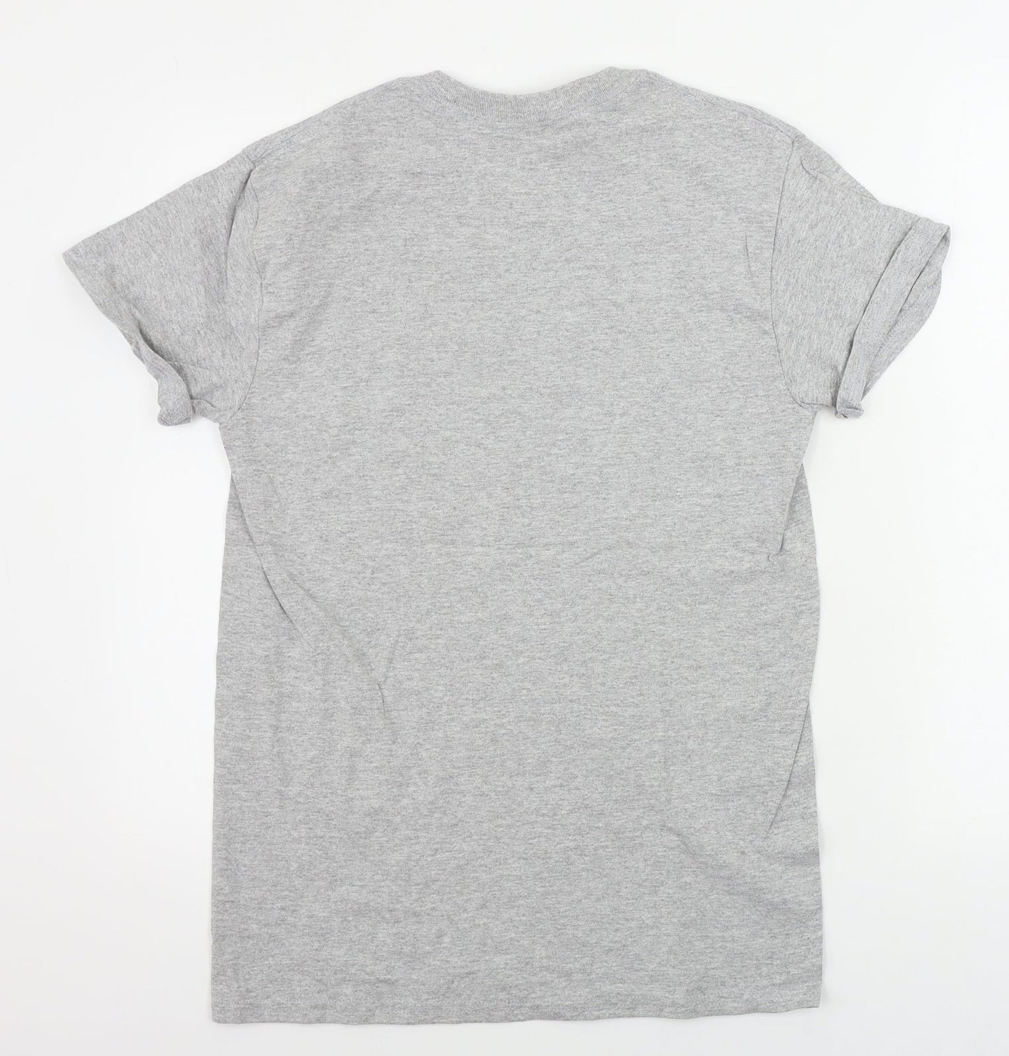 Womens UK Size S Gildan Grey Basic T-Shirt