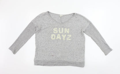 Womens UK Size XS river island Grey Pullover Jumper