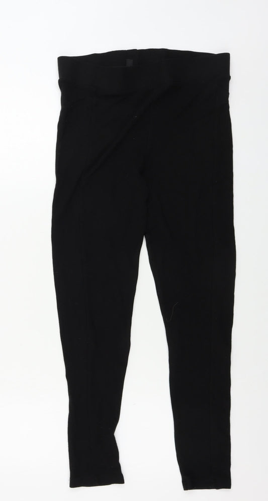 Womens UK Size 12 Topshop Regular Fit  Black Trousers