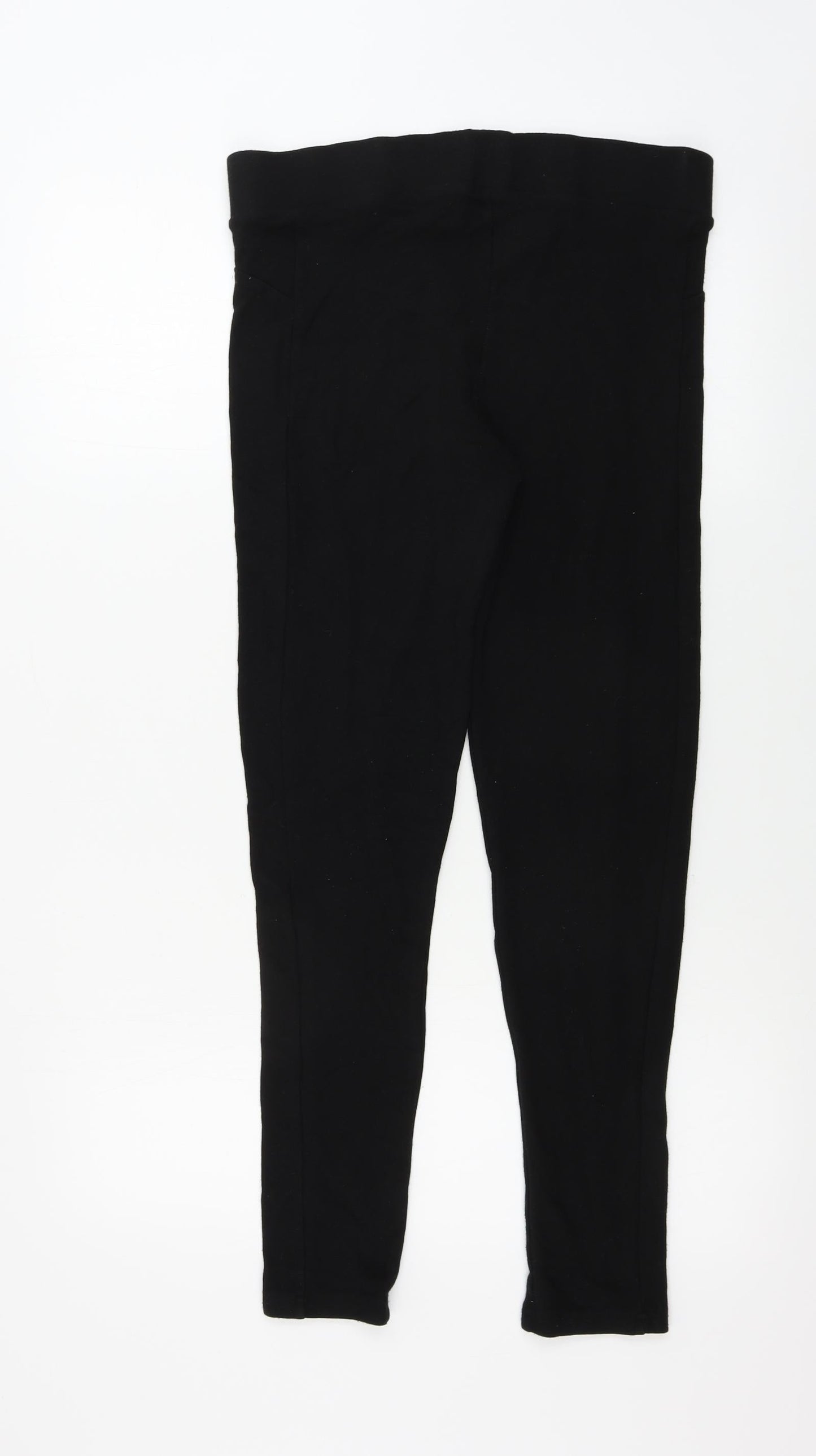 Womens UK Size 12 Topshop Regular Fit  Black Trousers