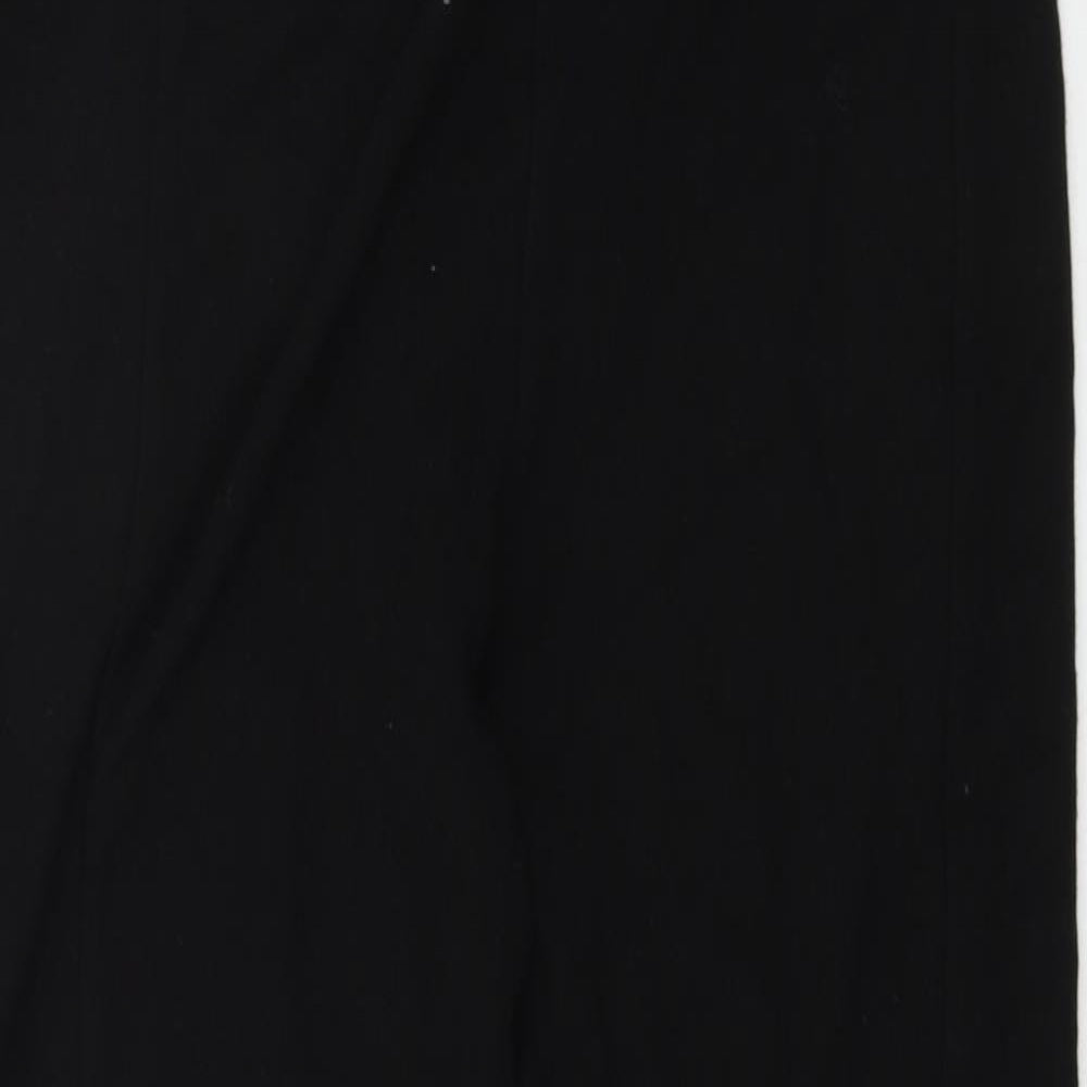 Womens UK Size 12 Topshop Regular Fit  Black Trousers