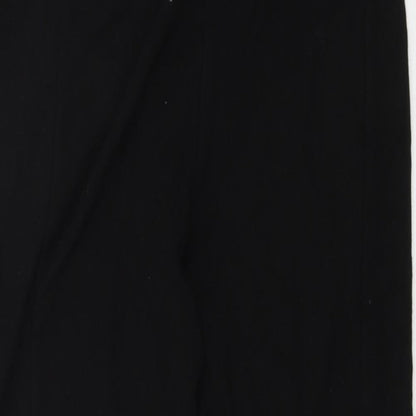 Womens UK Size 12 Topshop Regular Fit  Black Trousers