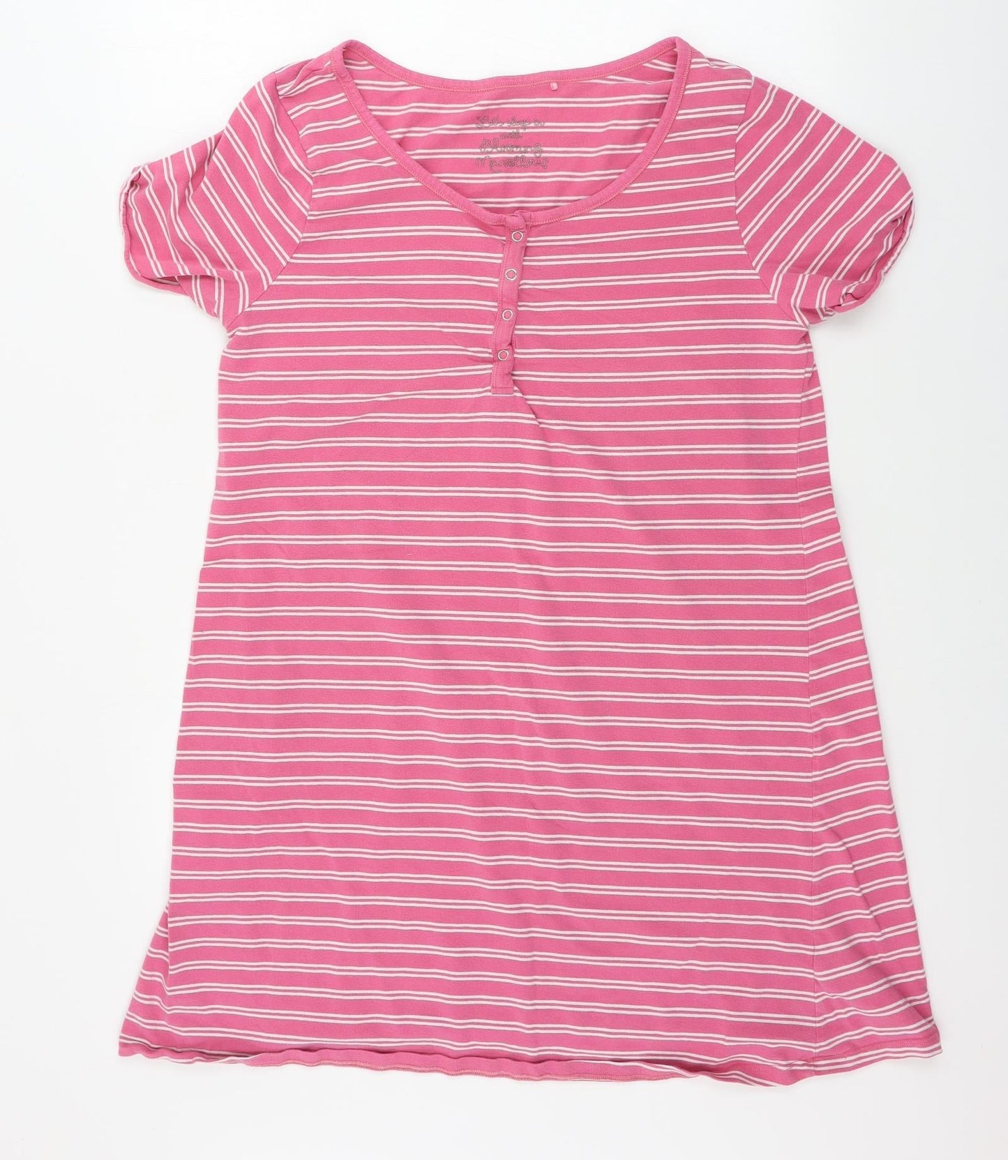 Preworn  Womens Pink Striped  A-Line  Size L