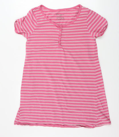 Preworn  Womens Pink Striped  A-Line  Size L