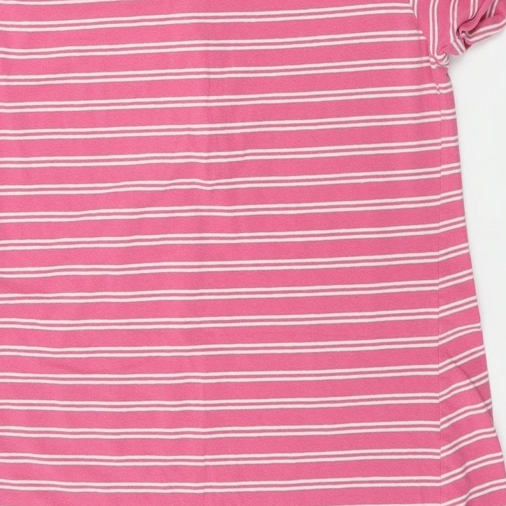 Preworn  Womens Pink Striped  A-Line  Size L