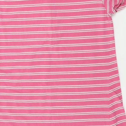 Preworn  Womens Pink Striped  A-Line  Size L