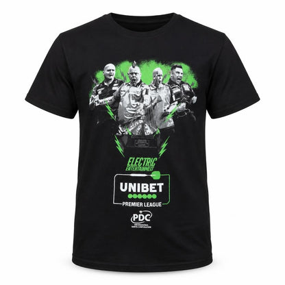 Front view of Regent men’s black t-shirt, size S