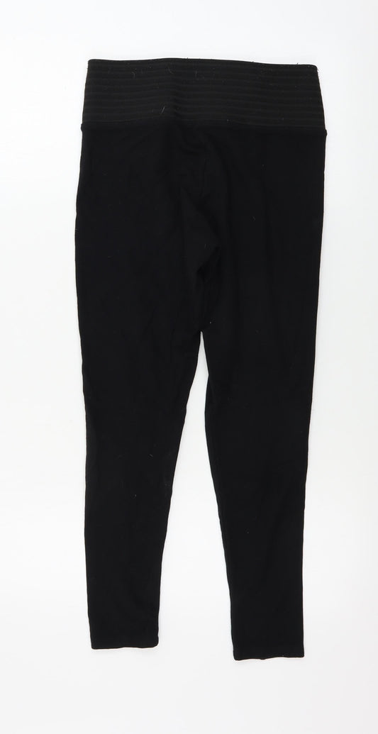 Womens UK Size 12 Topshop Regular Fit  Black Trousers