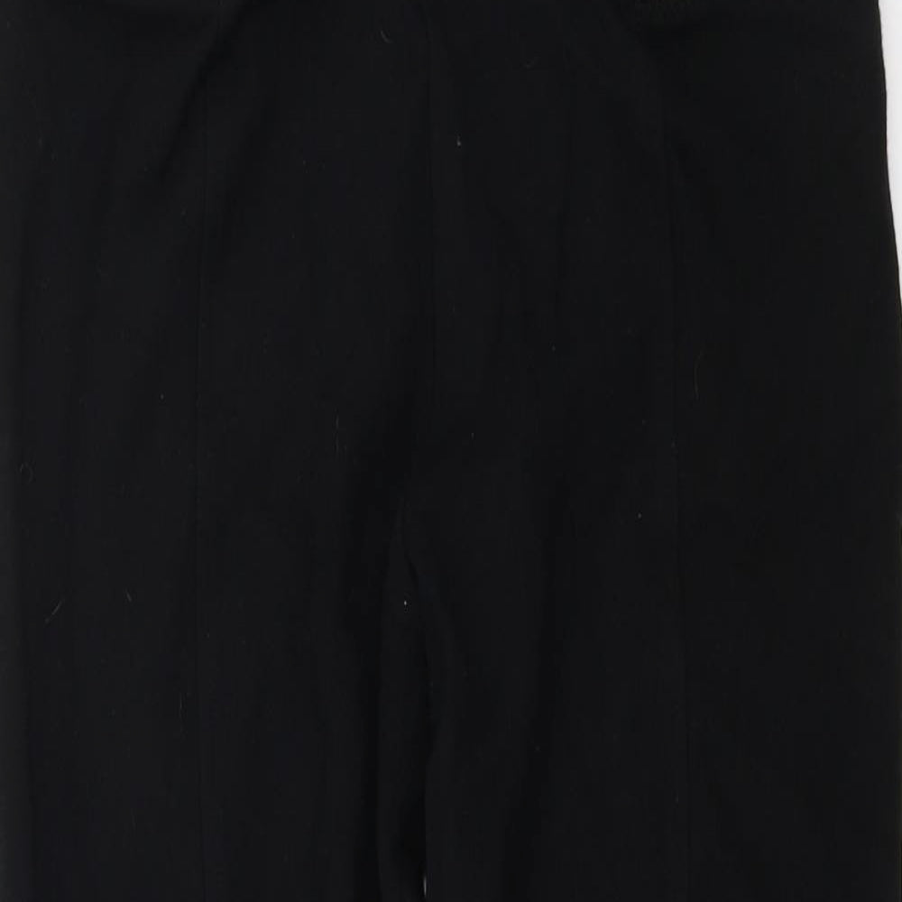 Womens UK Size 12 Topshop Regular Fit  Black Trousers