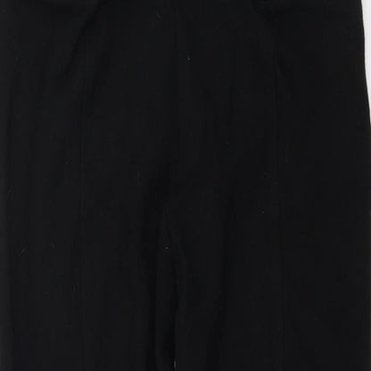 Womens UK Size 12 Topshop Regular Fit  Black Trousers