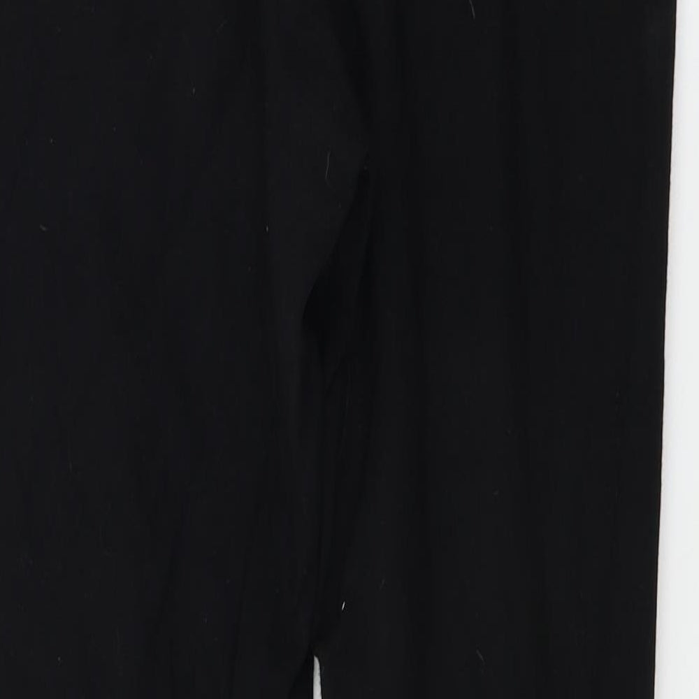 Womens UK Size 12 Topshop Regular Fit  Black Trousers