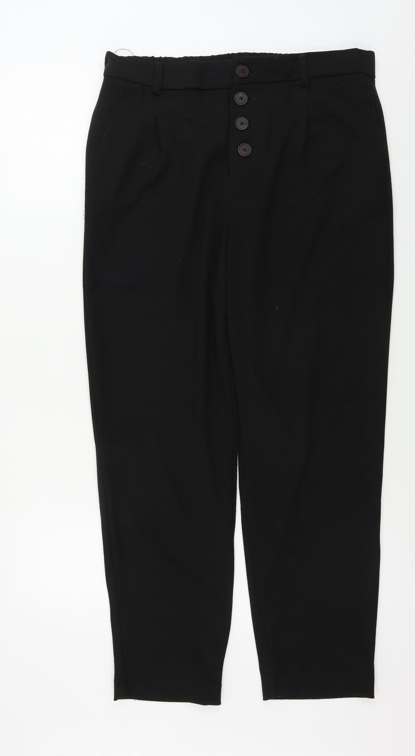 Womens UK Size 32 in Preworn Regular Fit  Black Trousers