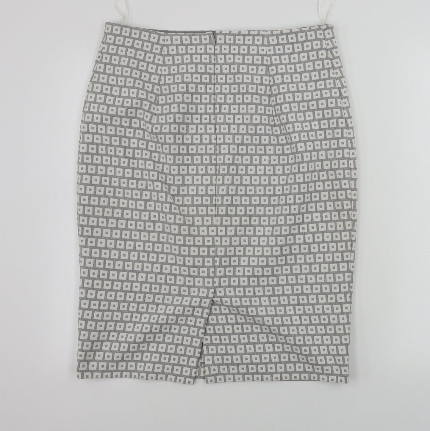 Marks and Spencer  Womens Grey Geometric  Bandage Skirt Size 12
